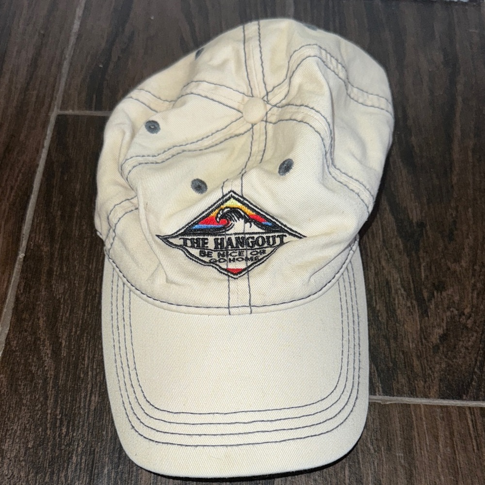 Beige Hangout Beach Cap